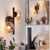 Chehalis Wall Light - glass 10 cm Amber, clear, 2-light sources