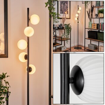 Remaisnil Floor Lamp - glass 10 cm white, 5-light sources