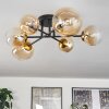 Chehalis Ceiling Light - glass 10 cm, 12 cm, 15 cm gold, black, 6-light sources