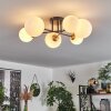 Chehalis Ceiling Light - glass 12 cm, 15 cm gold, black, 6-light sources