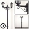 Loria Lamp Post black, 2-light sources