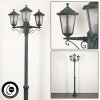 Loria Lamp Post green, black, 3-light sources