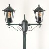 Loria Lamp Post green, black, 2-light sources