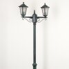 Loria Lamp Post green, black, 2-light sources