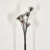 Bernado Floor Lamp - glass 12 cm clear, Smoke-coloured, 6-light sources