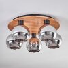 Koyoto Ceiling Light - glass 15 cm Ecru, black, 5-light sources