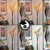 Bernado Floor Lamp - glass 12 cm Amber, 6-light sources