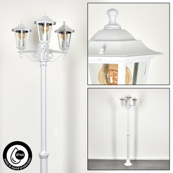 Loria Lamp Post white, 3-light sources