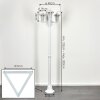 Loria Lamp Post white, 3-light sources