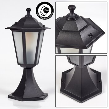 Loria pedestal light black, 1-light source