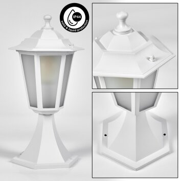 Loria pedestal light white, 1-light source