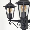 Loria Lamp Post black, 3-light sources