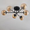 Chehalis Ceiling Light - glass 10 cm Amber, 6-light sources