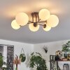 Chehalis Ceiling Light - glass 12 cm, 15 cm white, 6-light sources