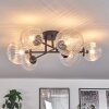 Chehalis Ceiling Light - glass 12 cm, 15 cm clear, 6-light sources