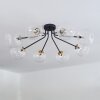 Chehalis Ceiling Light - glass 15 cm gold, black, 8-light sources