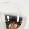 Bernado Floor Lamp - glass 12 cm clear, Smoke-coloured, 3-light sources