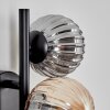 Chehalis Wall Light - glass 10 cm Amber, clear, Smoke-coloured, 3-light sources