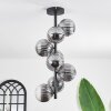 Chehalis Ceiling Light - glass 12 cm Smoke-coloured, 8-light sources