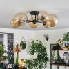 Chehalis Ceiling Light - glass 12 cm, 15 cm Amber, 6-light sources