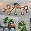 Chehalis Ceiling Light - glass 12 cm gold, black, 8-light sources