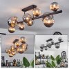 Chehalis Ceiling Light - glass 10 cm, 12 cm, 15 cm Smoke-coloured, 10-light sources