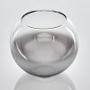 Koyoto replacement glass 15 cm chrome, clear, Smoke-coloured