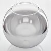 Glass lamp shade Koyoto replacement glass 30 cm clear, Smoke-coloured