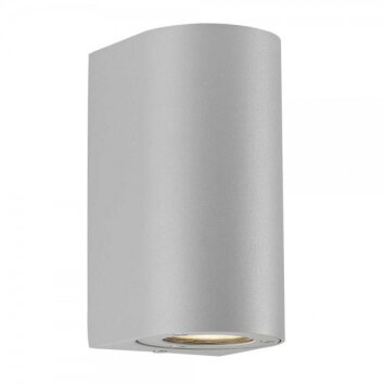 Nordlux CANTO outdoor wall light silver, 2-light sources