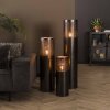 Cylinder Floor Lamp matt nickel, black, 1-light source