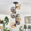 Gastor Ceiling Light - glass 15 cm Amber, Smoke-coloured, 8-light sources