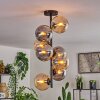 Gastor Ceiling Light - glass 15 cm Amber, Smoke-coloured, 8-light sources