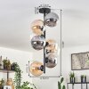 Gastor Ceiling Light - glass 15 cm Amber, clear, Smoke-coloured, 8-light sources