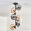 Gastor Ceiling Light - glass 15 cm Amber, clear, Smoke-coloured, 8-light sources
