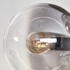 Gastor Ceiling Light - glass 15 cm clear, Smoke-coloured, 8-light sources