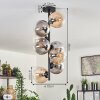 Gastor Ceiling Light - glass 15 cm Amber, clear, Smoke-coloured, 8-light sources