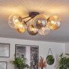 Chehalis Ceiling Light - glass 10 cm, 12 cm, 15 cm Amber, clear, Smoke-coloured, 6-light sources