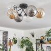 Chehalis Ceiling Light - glass 10 cm, 12 cm, 15 cm Amber, clear, Smoke-coloured, 6-light sources