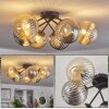 Chehalis Ceiling Light - glass 15 cm Amber, Smoke-coloured, 6-light sources