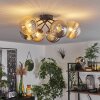 Chehalis Ceiling Light - glass 15 cm Amber, Smoke-coloured, 6-light sources