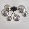 Chehalis Ceiling Light - glass 12 cm, 15 cm gold, black, 6-light sources