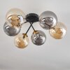 Chehalis Ceiling Light - glass 15 cm gold, black, 6-light sources