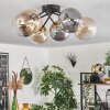 Chehalis Ceiling Light - glass 15 cm gold, black, 6-light sources