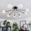 Chehalis Ceiling Light - glass 10 cm gold, black, 8-light sources