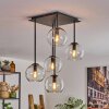 Koyoto Ceiling Light - glass 15 cm clear, 5-light sources