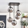Gastor Ceiling Light - glass 15 cm Smoke-coloured, 5-light sources