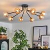 Chehalis Ceiling Light - glass 10 cm gold, black, 8-light sources