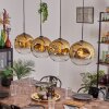 Ripoll Pendant Light - glass 30 cm gold, clear, 4-light sources