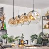 Ripoll Pendant Light - glass 30 cm Amber, clear, 4-light sources