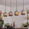 Ripoll Pendant Light - glass 25 cm chrome, 4-light sources